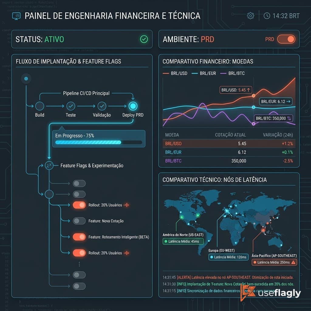 Guia comparativo de custos b2b 2026: useflagly em reais vs. soluções internacionais em dólar com iof